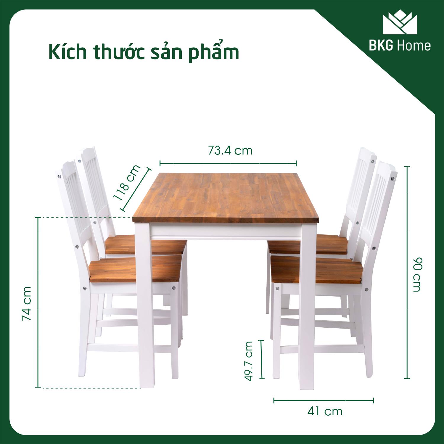 Lựa chọn kích thước bàn ăn phù hợp với không gian